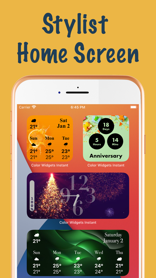 #1. Color Widgets Instant (iOS) 由: Bui Van Phuoc