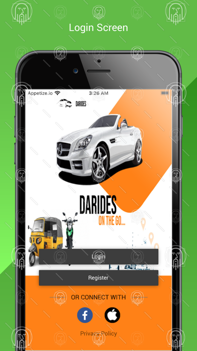 DaRides app screenshot