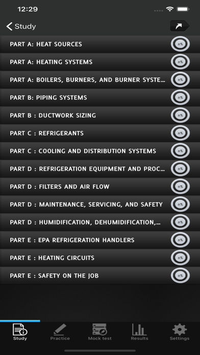 HVAC Licensing Exam Screenshot