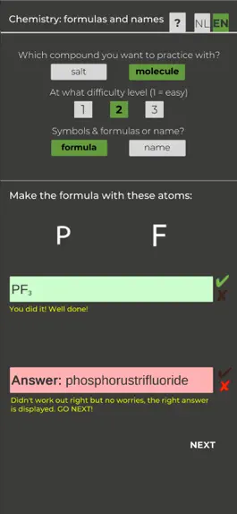 Game screenshot Scheikunde formules & namen apk