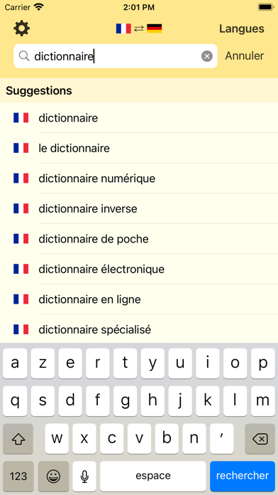 Screenshot #1 pour Dictionnaire LEO