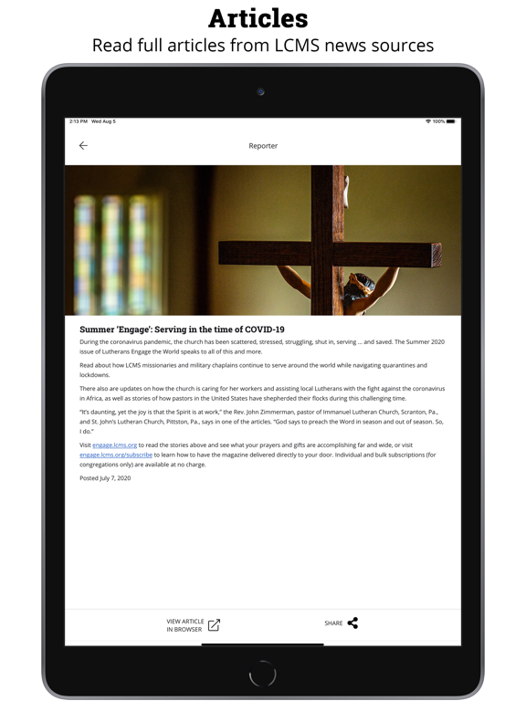 The LCMS iPad screenshot 5 - Productivity app