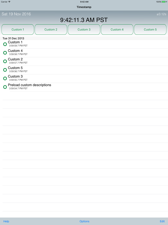 ‎Emerald Timestamp Screenshot