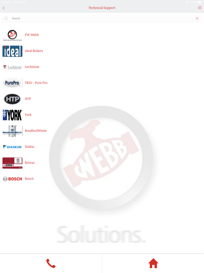 FW Webb Heat Design App