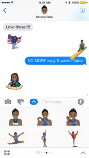 simone biles ™ - moji stickers problems & solutions and troubleshooting guide - 2