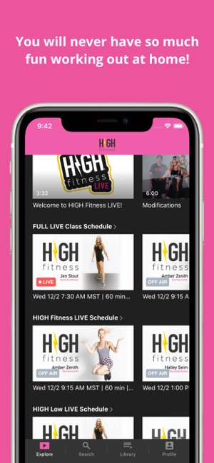 HIGH Fitness LIVE on the App Store