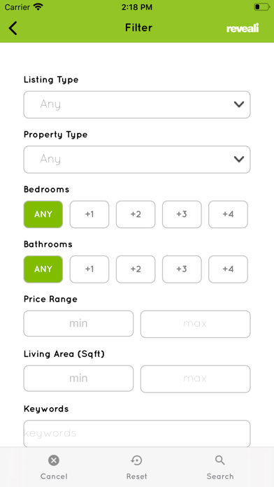 Reveali Real Estate & Rentals Screenshot