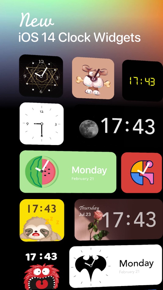 #1. Art Clock Widget-Edit screen (iOS) Podle: Anshun Lingyun Technology Development Co., Ltd.