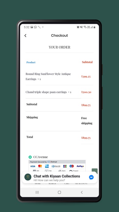 Kiyaan Collections Screenshot
