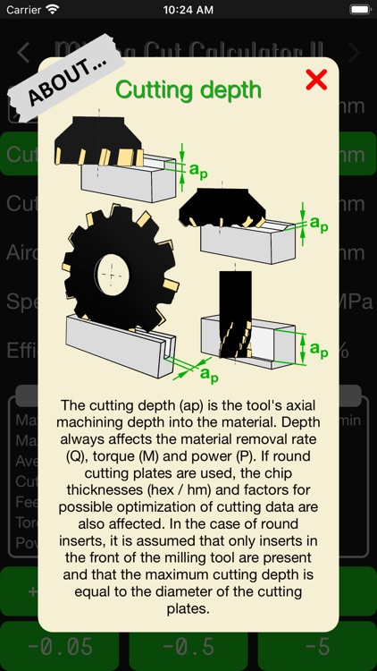 Milling Cut Calculator II screenshot-6