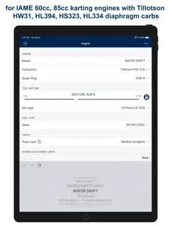Jetting IAME SWIFT & GAZELLE iPad image 2