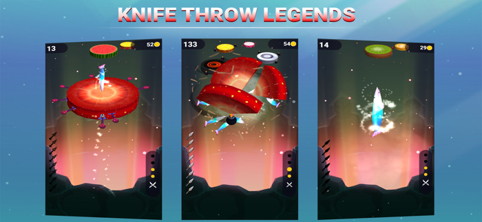 Knife Throw 3D Legend