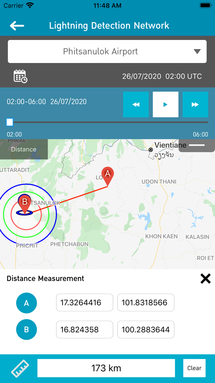TMD Lightning warning system