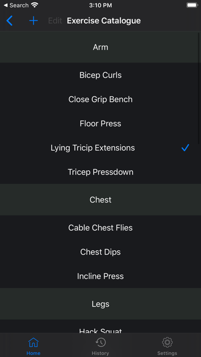 nSuns LP Powerlifting Workout Screenshot