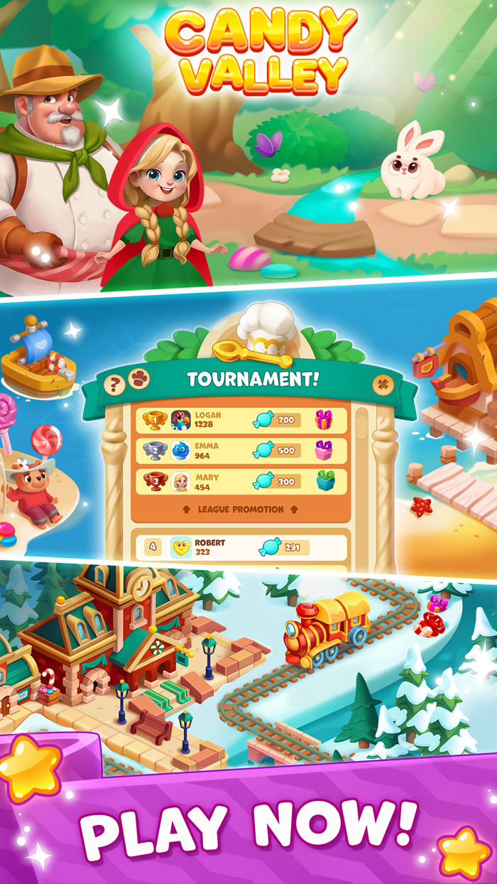 Candy Valley - Match 3 Puzzle