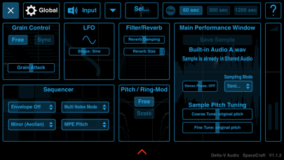SpaceCraft Granular Synth Screenshot