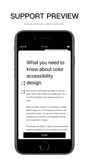 contrast - color accessibility iphone screenshot 2