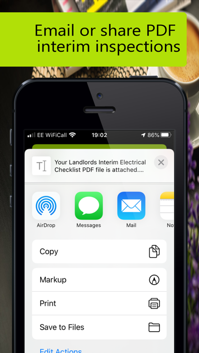 Landlords Electrical Checklist Screenshot