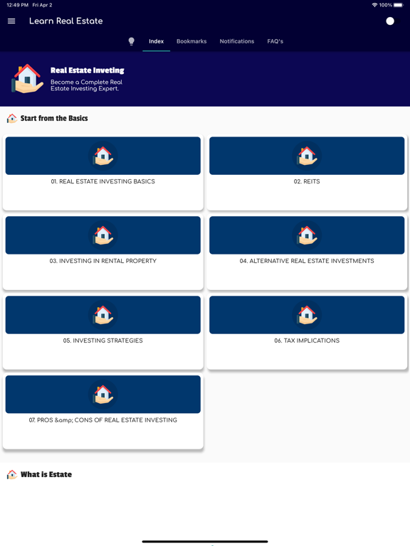 Screenshot #4 pour Learn Real Estate Investing
