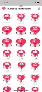 Thumbs Up Heart Stickers screenshot #3 for iPhone
