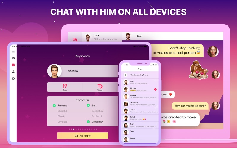 Virtual Boyfriend Chat - Flirt Screenshot