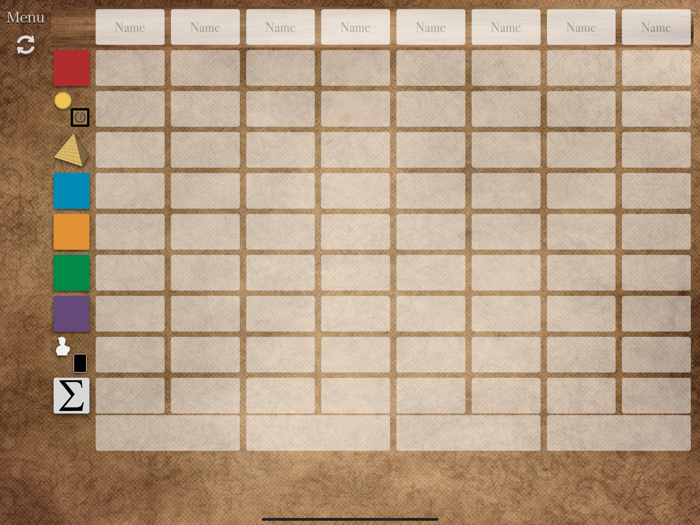 7 Wonders Score Table