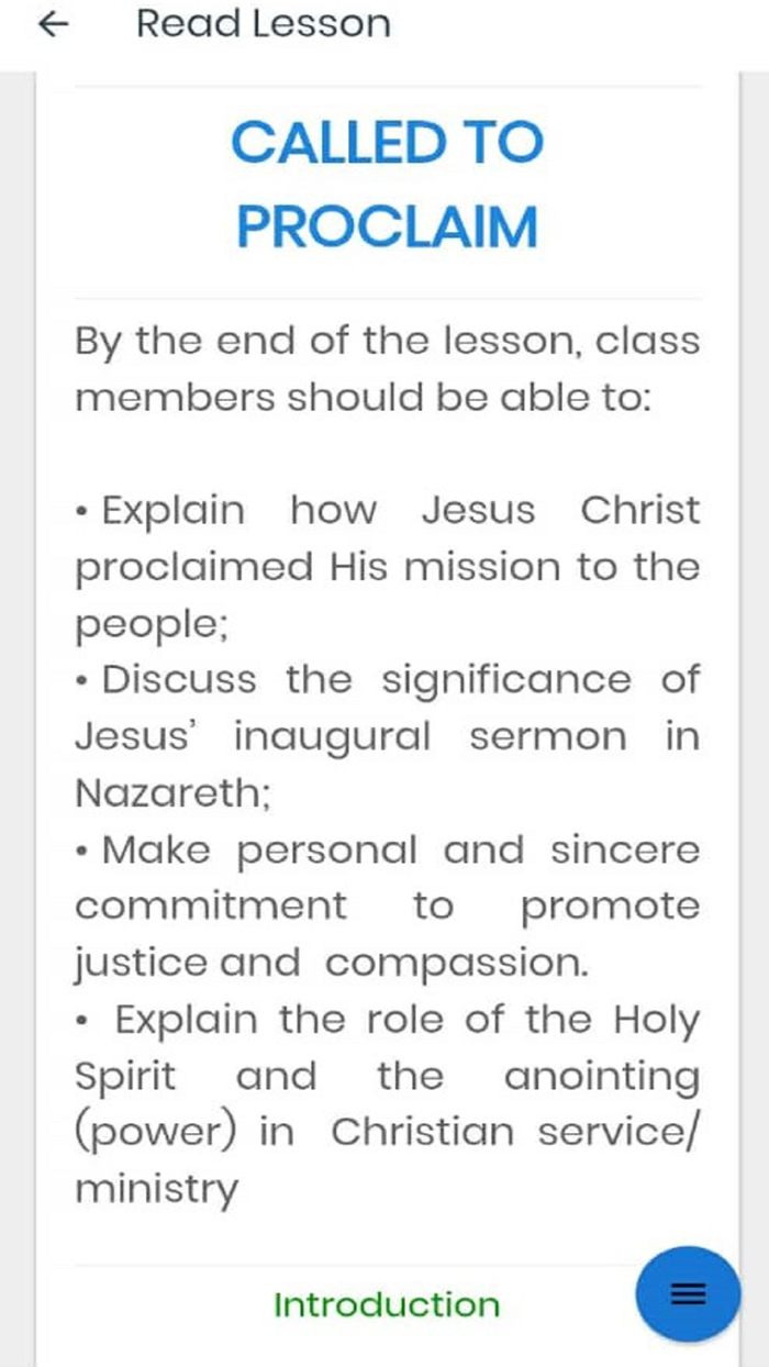 Sunday School Lessons 2021