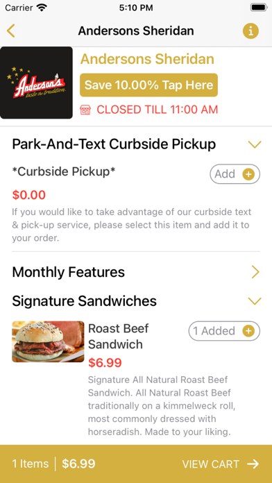 Anderson's Screenshot