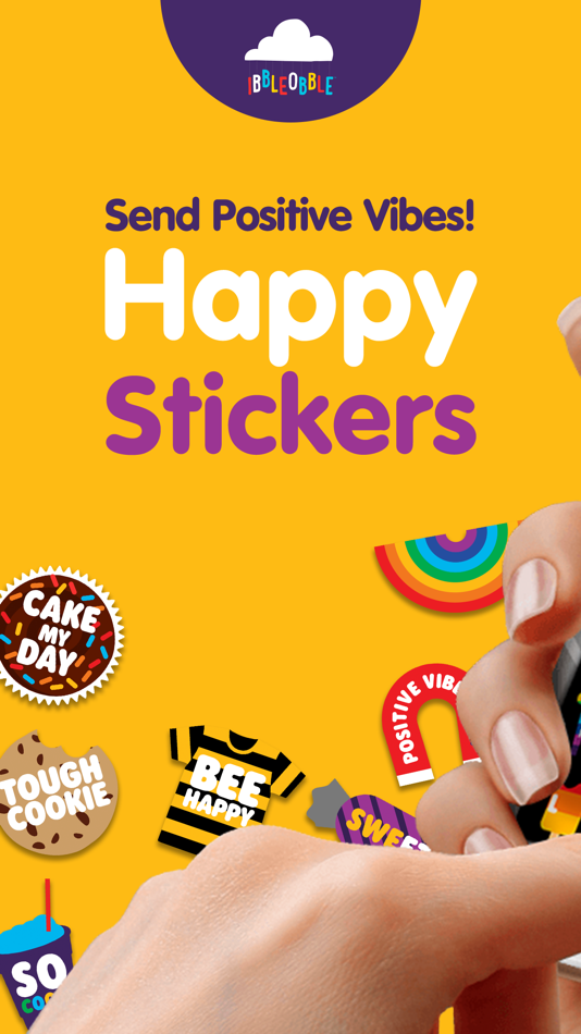 #1. Happy Stickers by Ibbleobble! (iOS) Podle: KidDotCo