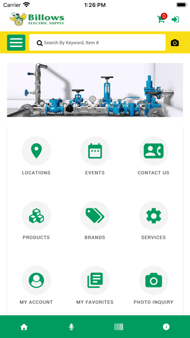 Billows Electrical Supply Screenshot
