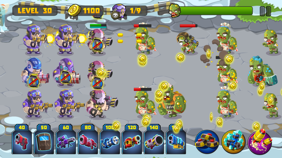 #3. Army vs. Zombies (iOS) By: Taiwei Chiu