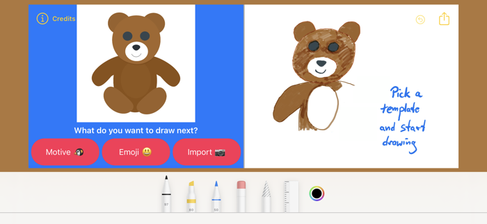 Learn to draw by templates