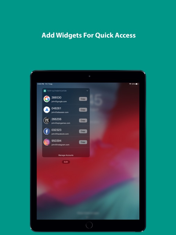 Screenshot #6 pour TOTP Authenticator – Fast 2FA