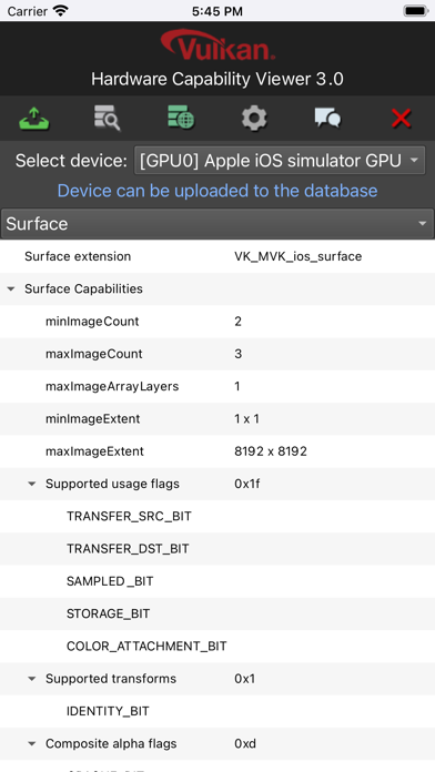Vulkan Capabilities Viewer Screenshot 1 - AppWisp.com Vulkan Capabilities Viewer Screenshot 1 - AppWisp.com