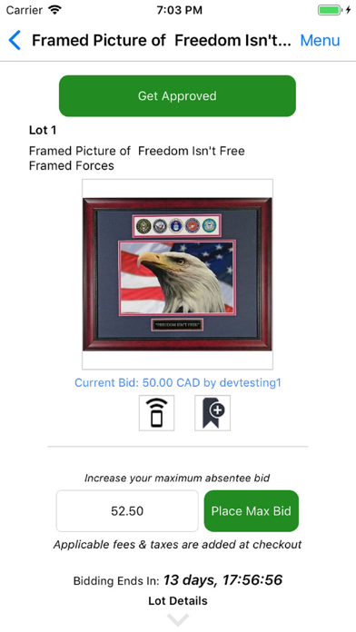 Screenshot #1 pour SFRC Auctions