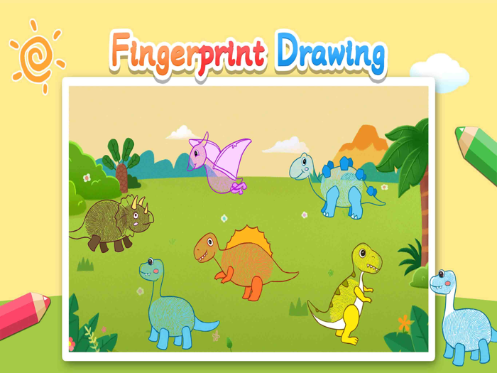 Creative fingerprint drawing