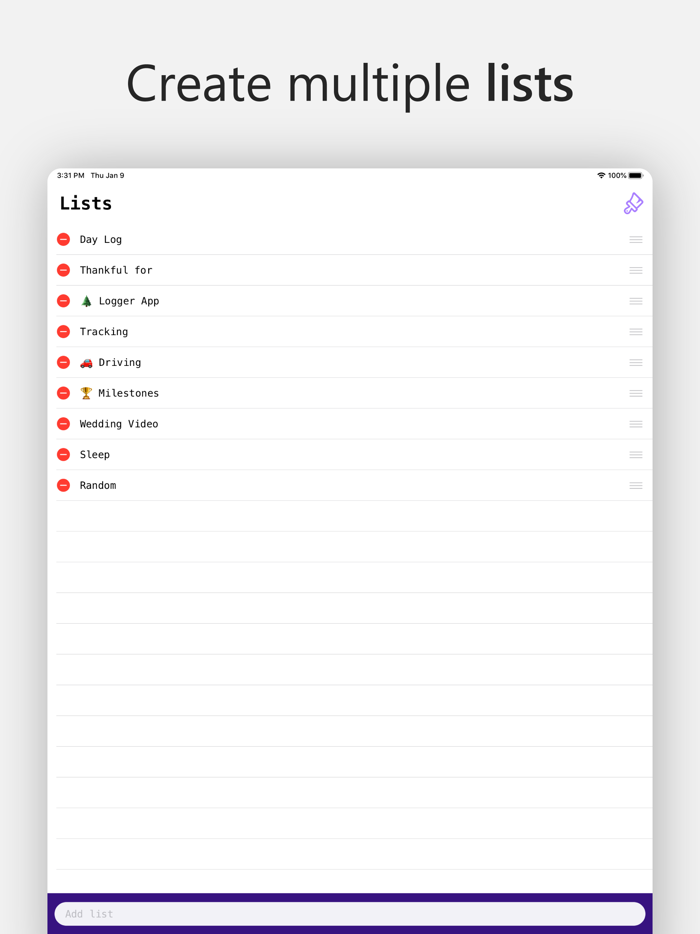 Logger - Log Track and Journal