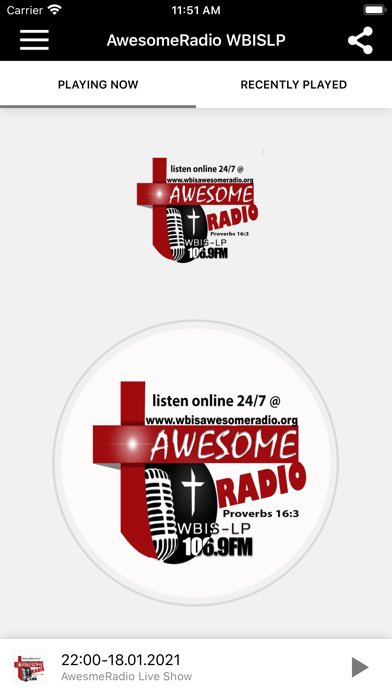 AwesomeRadio WBISLP Screenshot