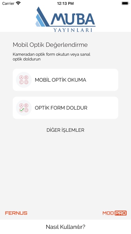 Muba Optik Okuma