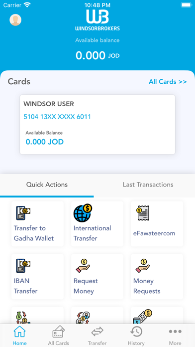 Windsor Brokers Card Screenshot