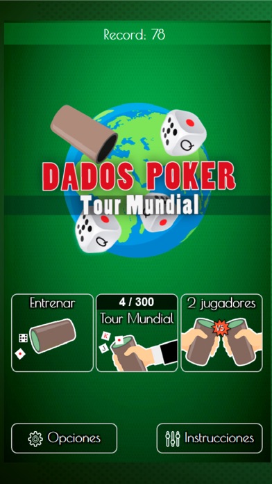 Dados Poker Tour Mundial Screenshot