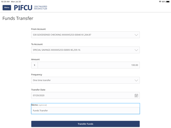 Screenshot #6 pour P1FCU Mobile Banking