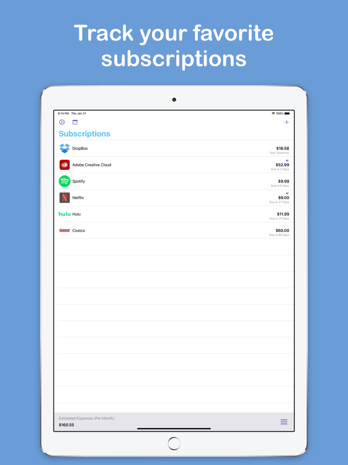 Subscription Tracker