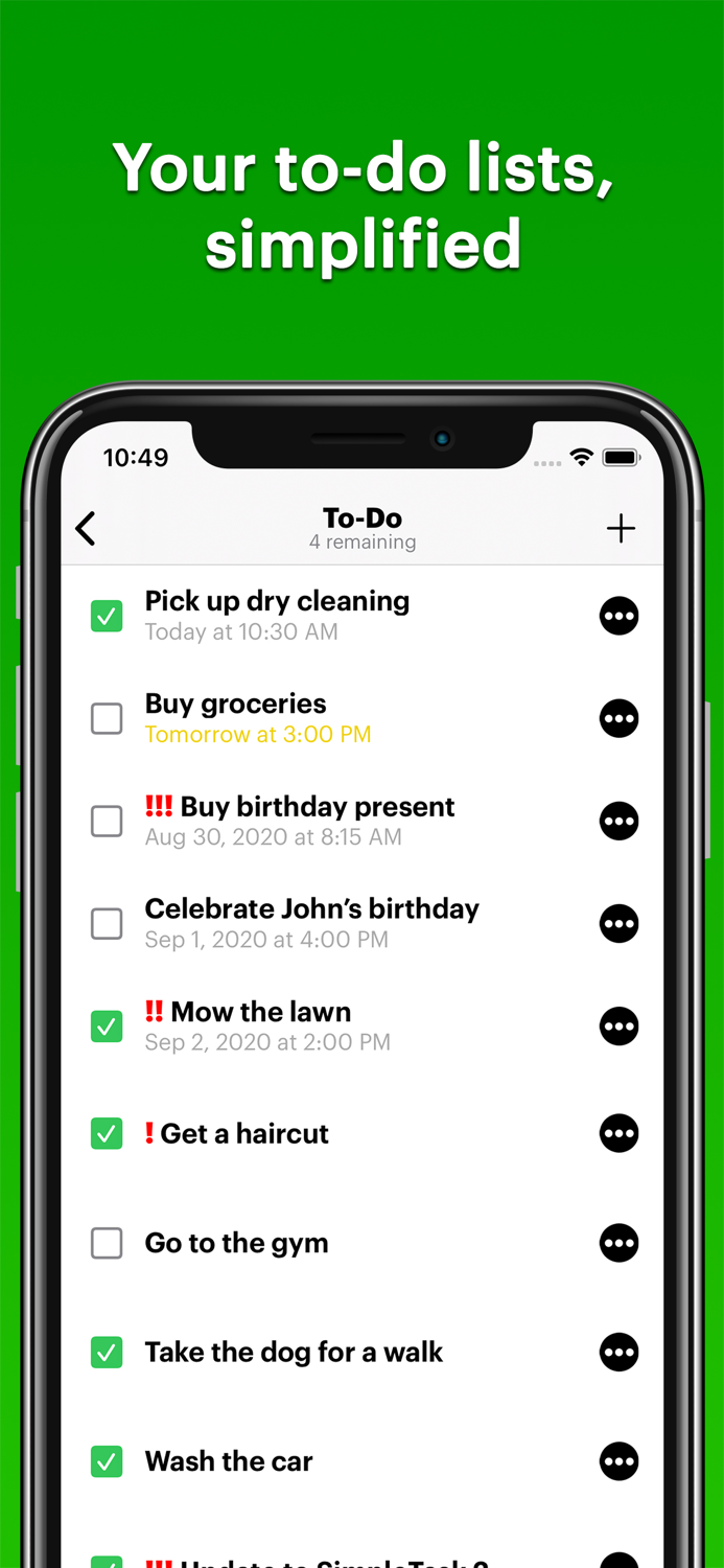 SimpleTask Organize your life