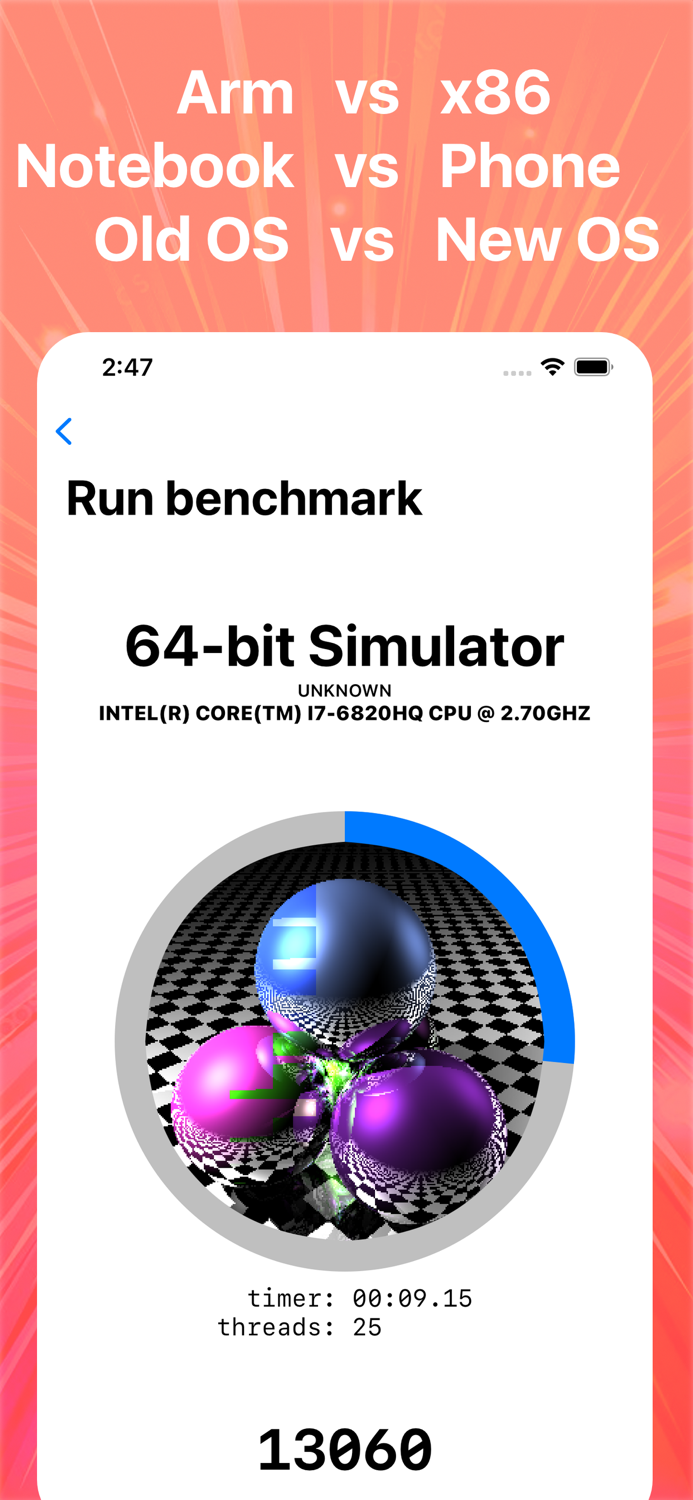 Raybench OS system speed test