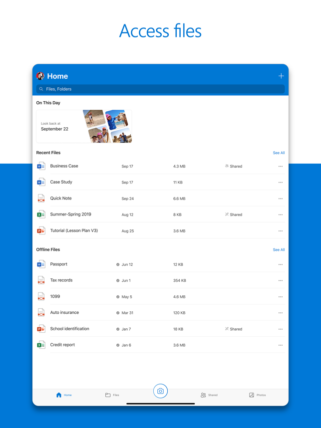 ‎Microsoft OneDrive Screenshot