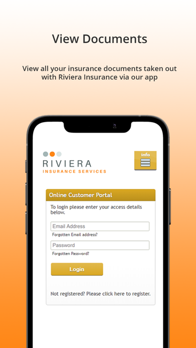 Riviera Insurance App Screenshot