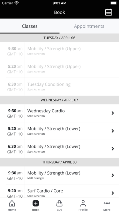 Surfers Gym Screenshot