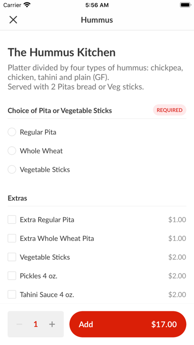 Hummus Kitchen Screenshot