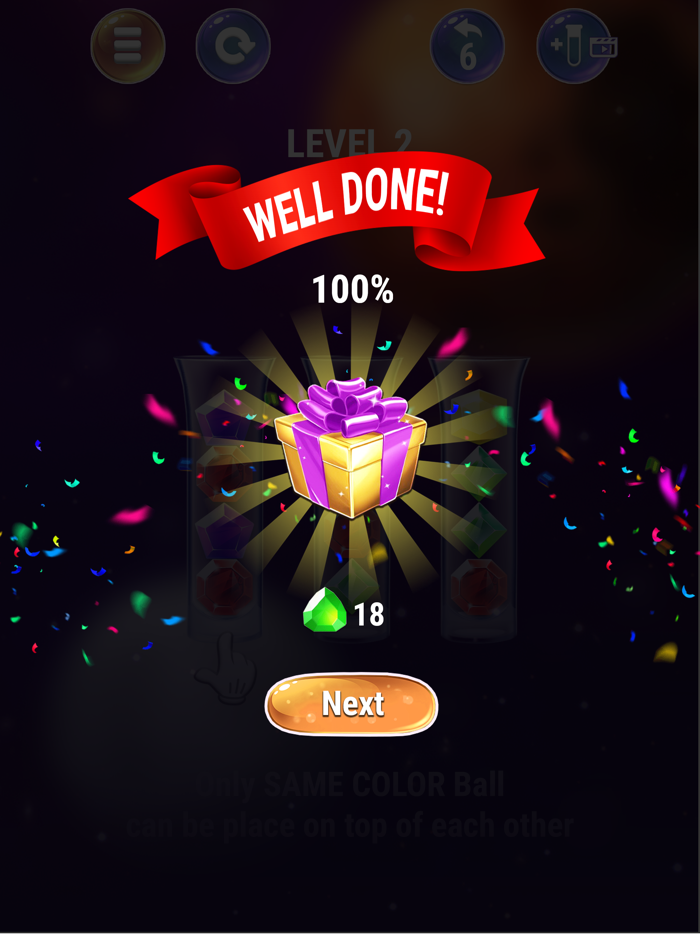 Gem Sort IQ Ball Color Puzzle